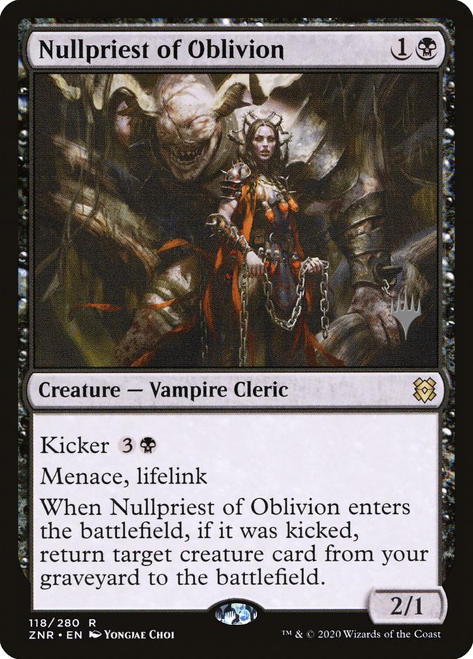 Nullpriest of Oblivion (Promo Pack) [Zendikar Rising Promos] | Galactic Gamez