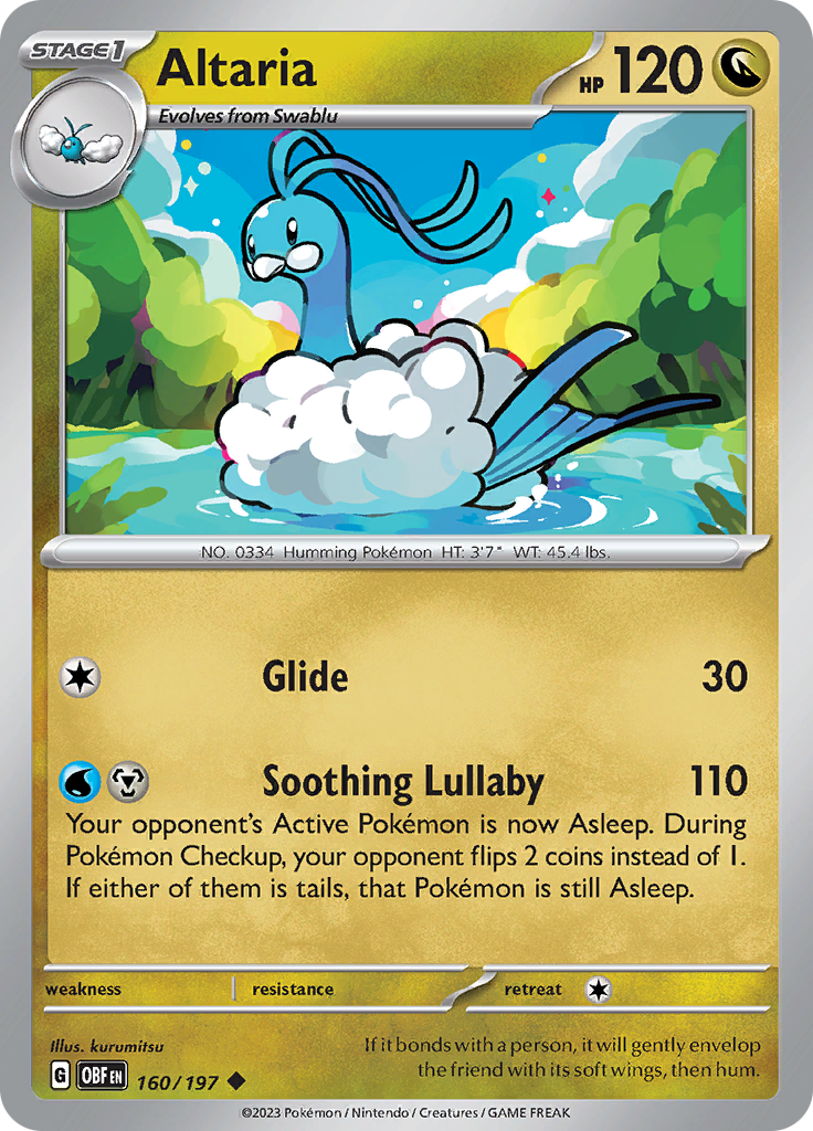 Altaria (160/197) [Scarlet & Violet: Obsidian Flames] | Galactic Gamez