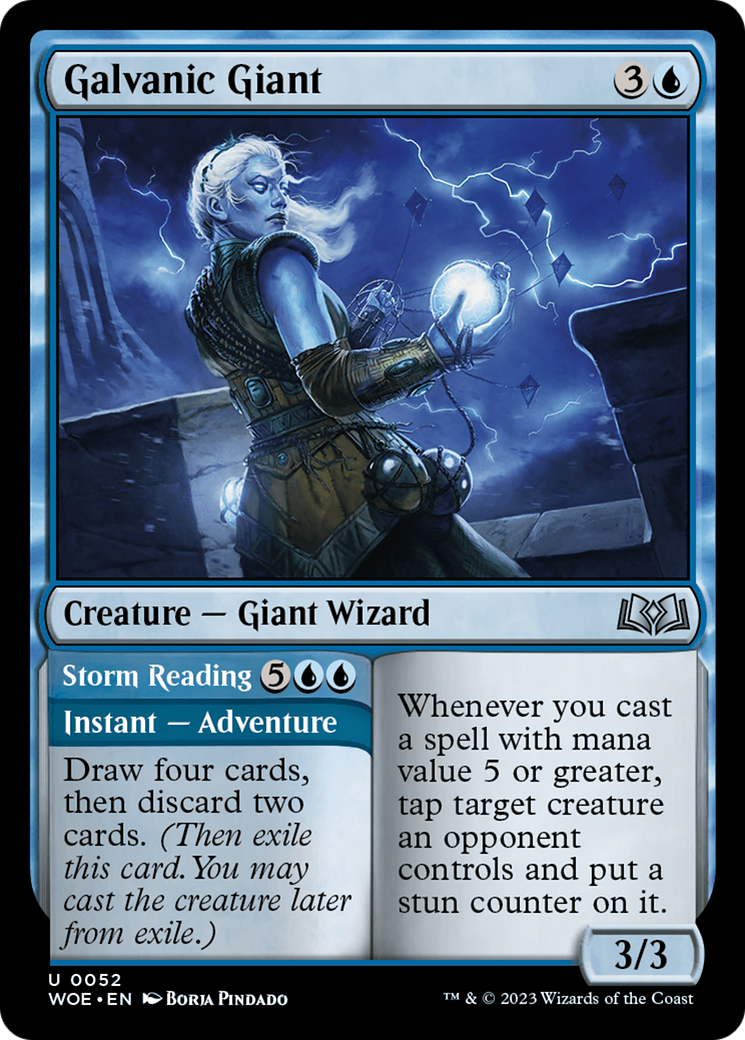 Galvanic Giant // Storm Reading [Wilds of Eldraine] | Galactic Gamez