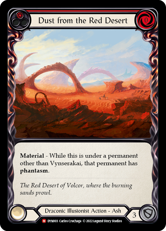 Dust from the Red Desert [DYN003] (Dynasty)  Rainbow Foil | Galactic Gamez