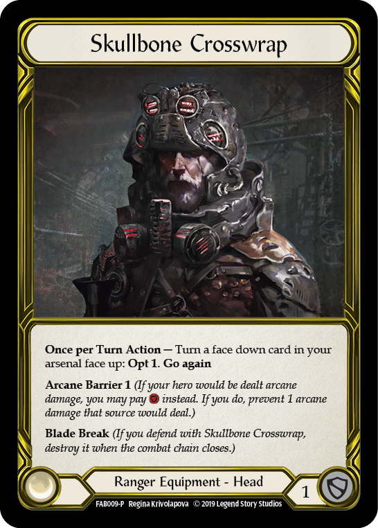 Skullbone Crosswrap [FAB009-P] (Promo)  1st Edition Cold Foil - Golden | Galactic Gamez
