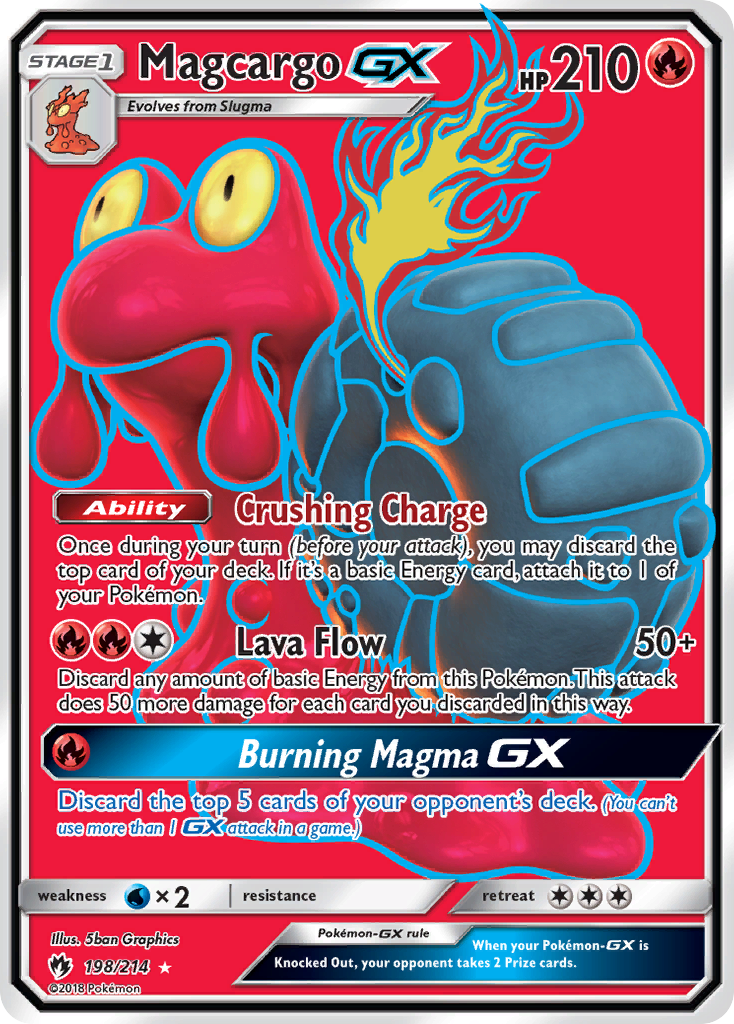 Magcargo GX (198/214) [Sun & Moon: Lost Thunder] | Galactic Gamez