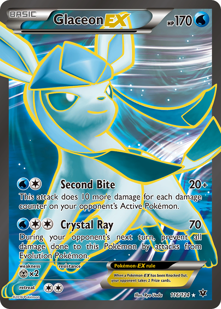 Glaceon EX (116/124) [XY: Fates Collide] | Galactic Gamez