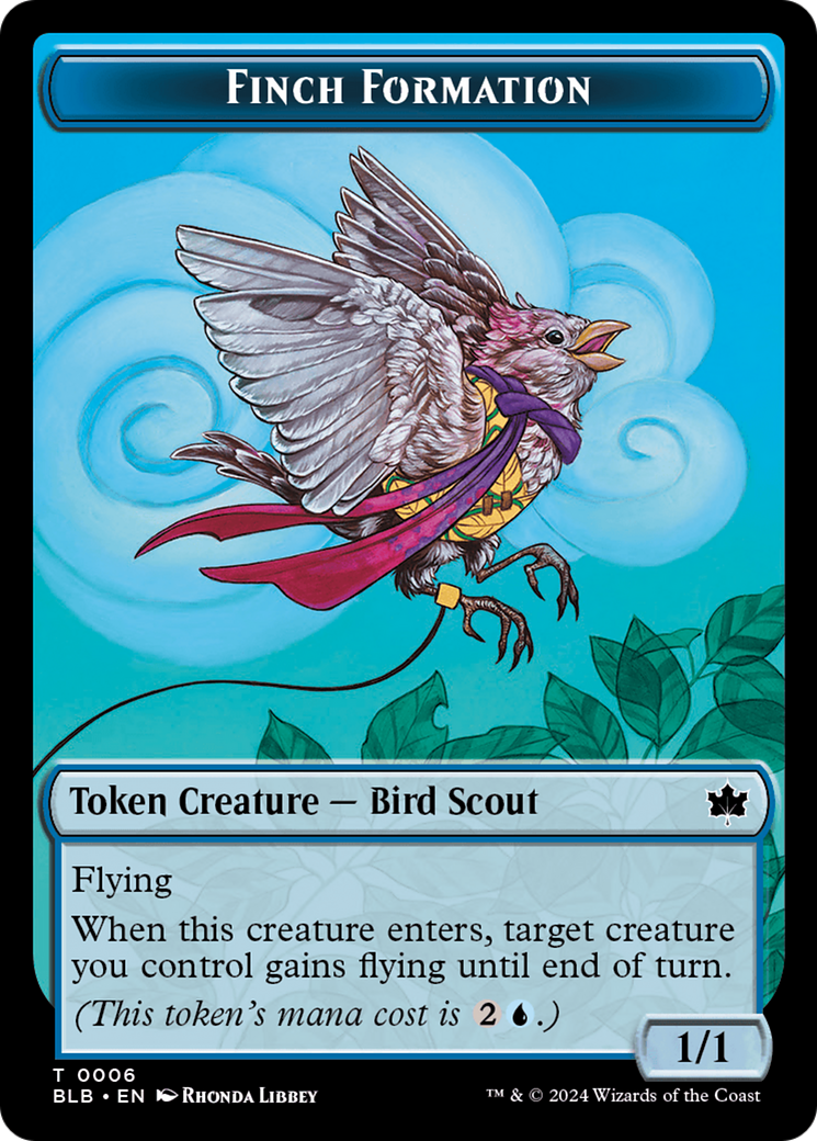 Finch Formation Token [Bloomburrow Tokens] | Galactic Gamez