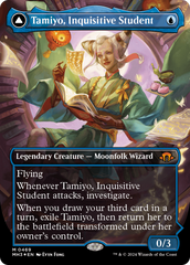 Tamiyo, Inquisitive Student // Tamiyo, Seasoned Scholar (Borderless) (Textured Foil) [Modern Horizons 3] | Galactic Gamez