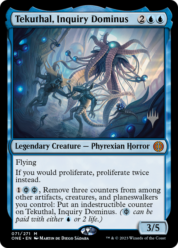 Tekuthal, Inquiry Dominus (Promo Pack) [Phyrexia: All Will Be One Promos] | Galactic Gamez