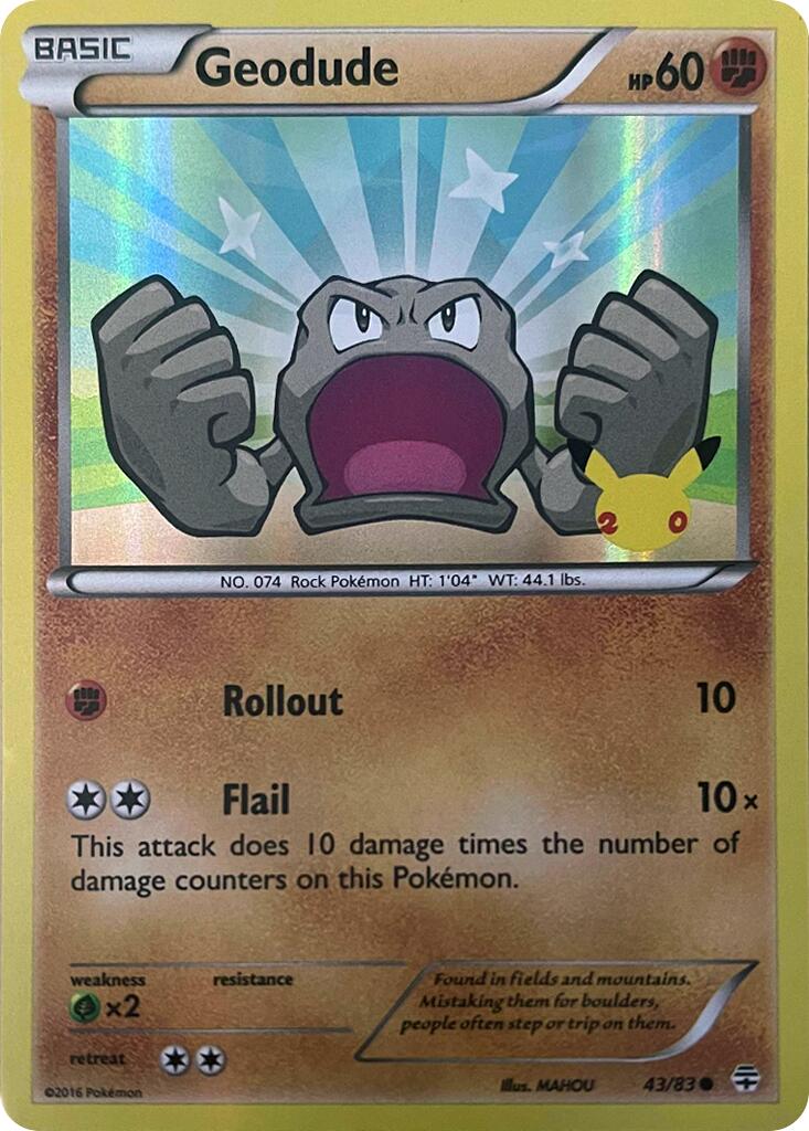 Geodude (043/083) [Celebrations: 25th Anniversary] | Galactic Gamez