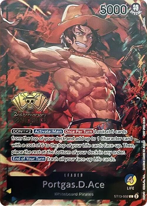 Portgas.D.Ace (2nd Anniversary Tournament) [One Piece Promotion Cards] | Galactic Gamez