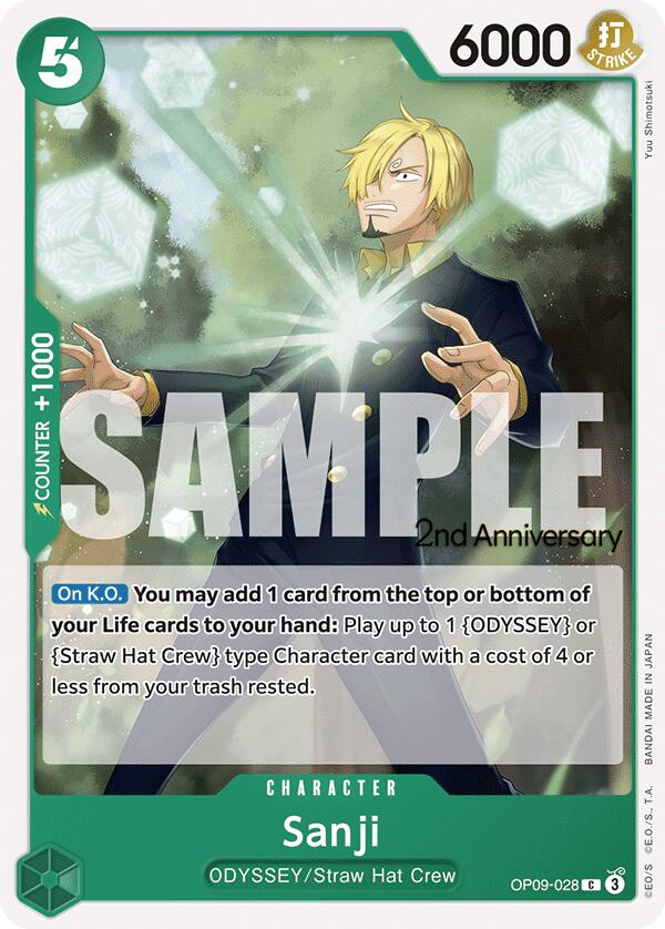 Sanji [Emperors in the New World: 2nd Anniversary Tournament Cards] | Galactic Gamez