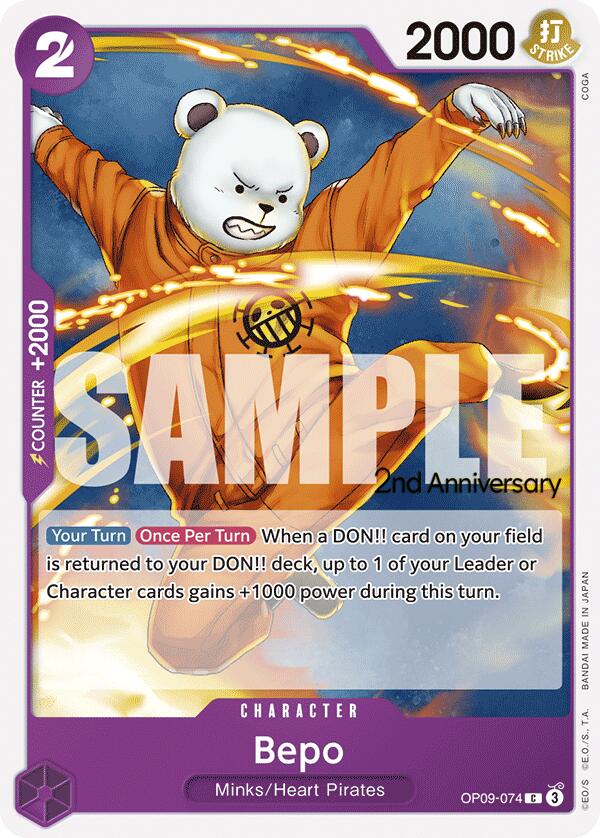 Bepo [Emperors in the New World: 2nd Anniversary Tournament Cards] | Galactic Gamez