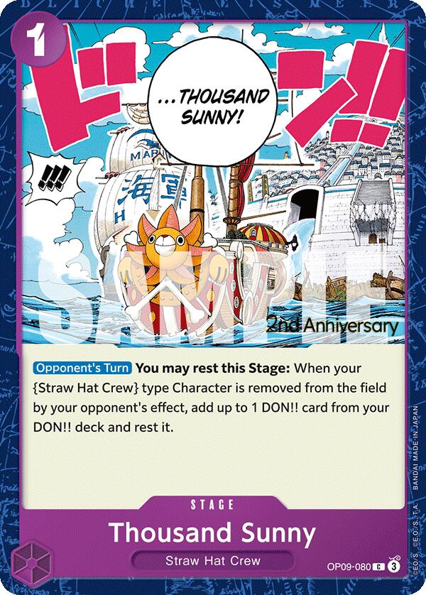 Thousand Sunny [Emperors in the New World: 2nd Anniversary Tournament Cards] | Galactic Gamez