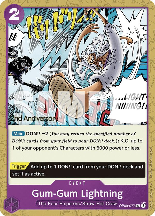 Gum-Gum Lightning [Emperors in the New World: 2nd Anniversary Tournament Cards] | Galactic Gamez