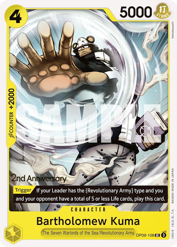 Bartholomew Kuma [Emperors in the New World: 2nd Anniversary Tournament Cards] | Galactic Gamez