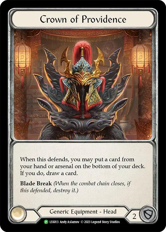 Fabric of Providence // Crown of Providence [LSS013] (Promo)  Cold Foil | Galactic Gamez