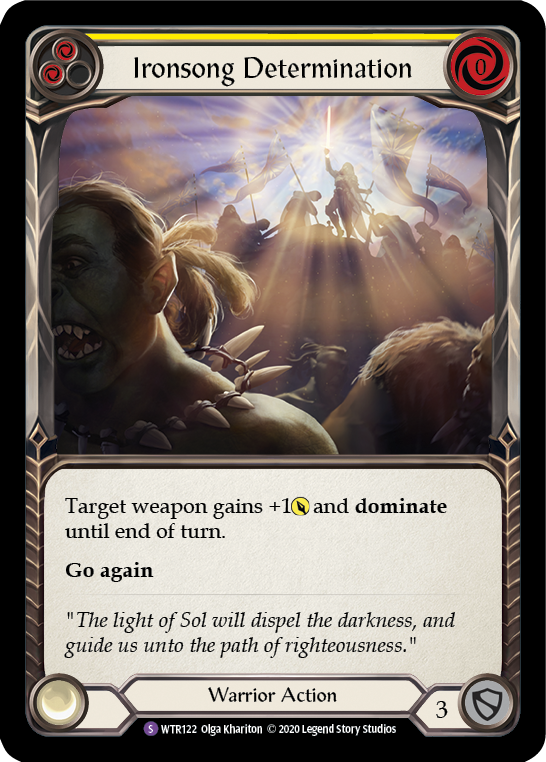 Ironsong Determination [U-WTR122] (Welcome to Rathe Unlimited)  Unlimited Rainbow Foil | Galactic Gamez