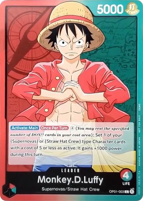 Monkey.D.Luffy [One Piece Demo Deck Cards] | Galactic Gamez