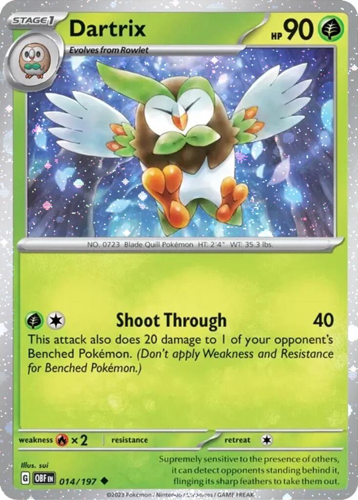 Dartrix (014/197) (Cosmos Holo) [Miscellaneous Cards] | Galactic Gamez