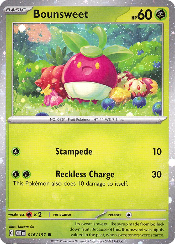 Bounsweet (016/197) (Cosmos Holo) [Miscellaneous Cards] | Galactic Gamez