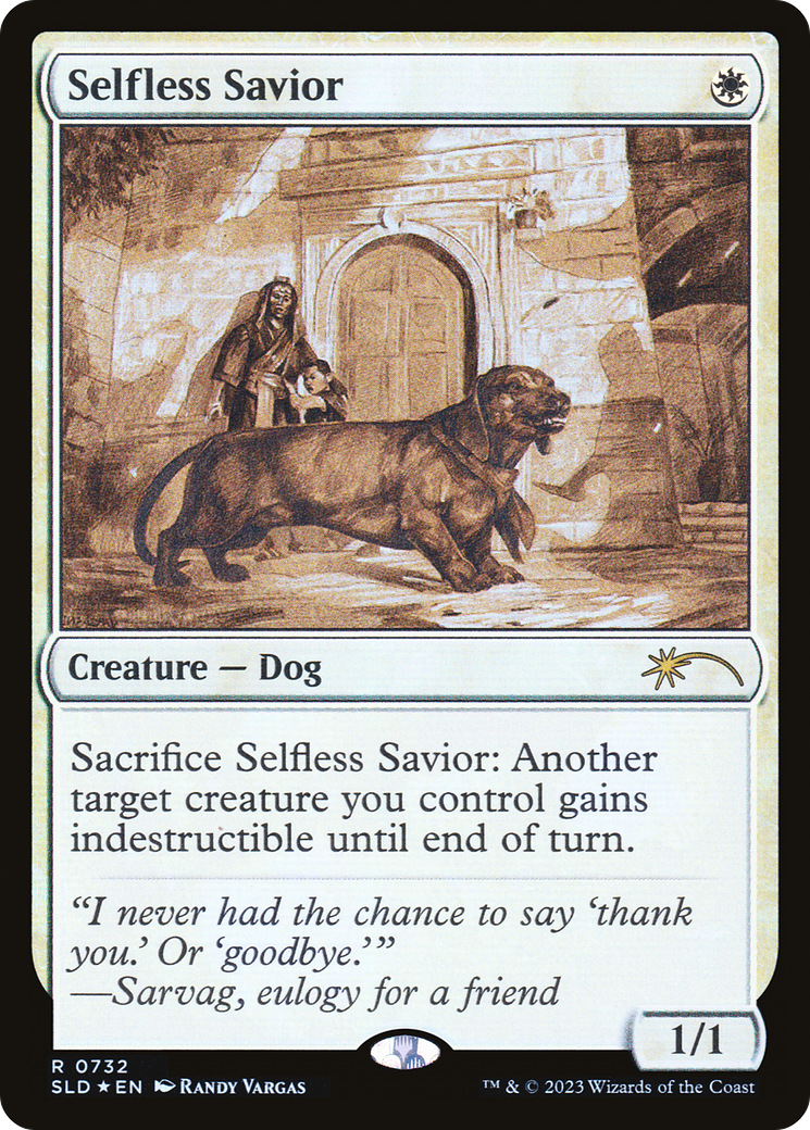 Selfless Savior (Sketch) [Secret Lair Drop Promos] | Galactic Gamez