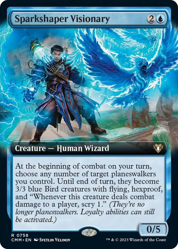 Sparkshaper Visionary (Extended Art) [Commander Masters] | Galactic Gamez