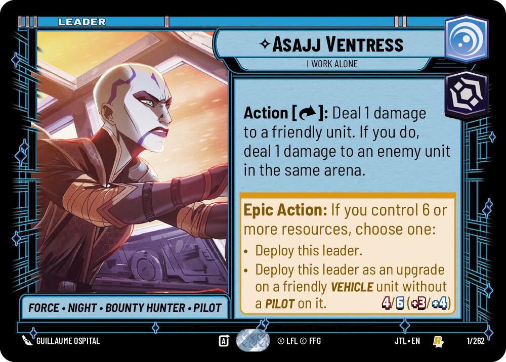 Asajj Ventress - I Work Alone (001/262) (001/257) [Jump to Lightspeed] | Galactic Gamez
