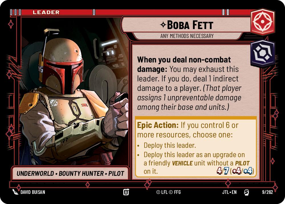 Boba Fett - Any Methods Necessary (009/262) (009/257) [Jump to Lightspeed] | Galactic Gamez