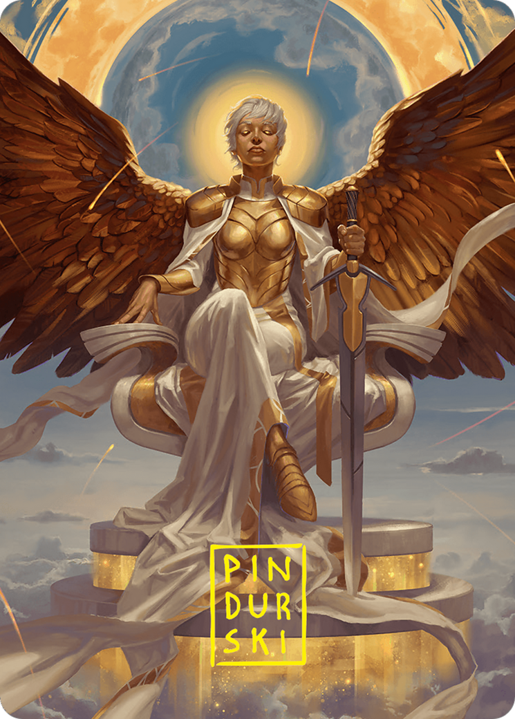 Herald of Eternal Dawn Art Card (27/54) (Gold-Stamped Signature) [Foundations Art Series] | Galactic Gamez