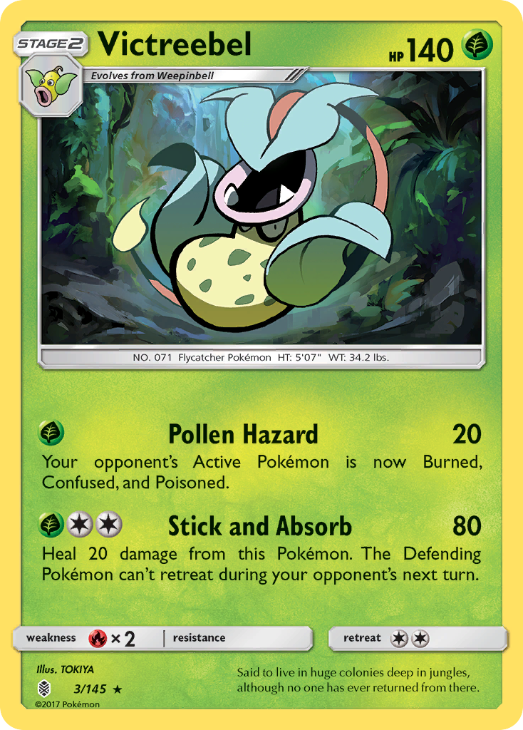 Victreebel (3/145) [Sun & Moon: Guardians Rising] | Galactic Gamez