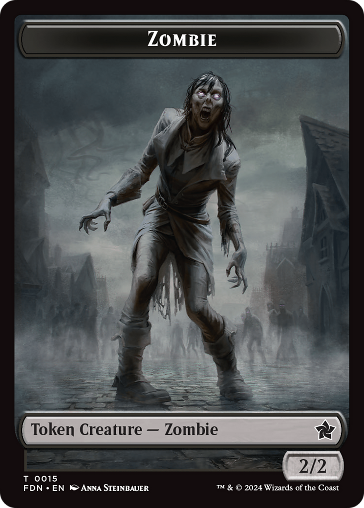 Rat (0014) // Zombie Double-Sided Token [Foundations Tokens] | Galactic Gamez