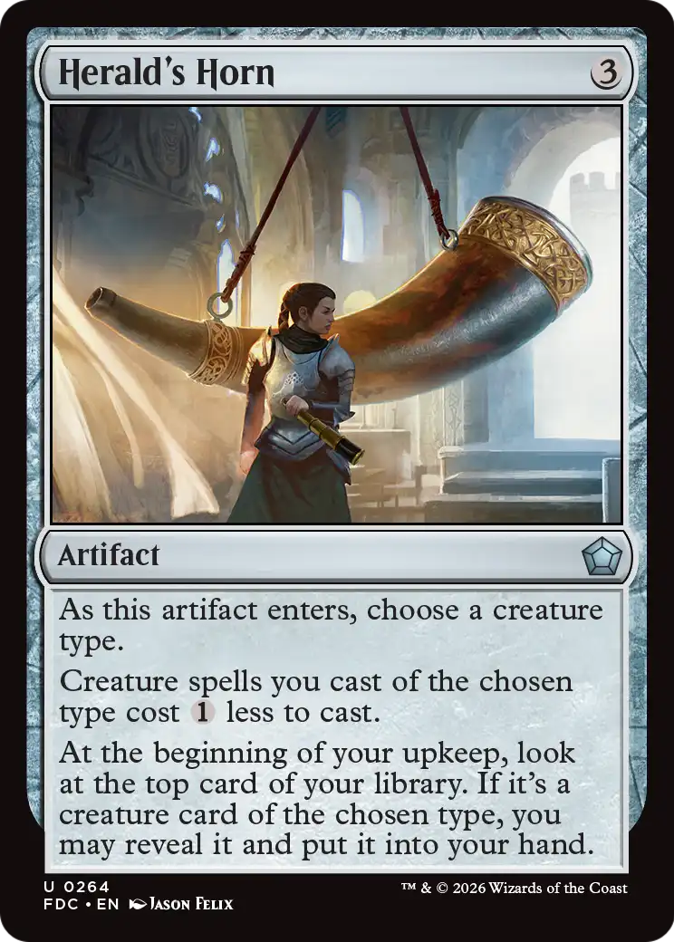 Herald's Horn [Foundations Commander] | Galactic Gamez