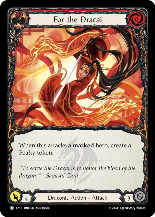For the Dracai [HNT158] (The Hunted)  Rainbow Foil | Galactic Gamez
