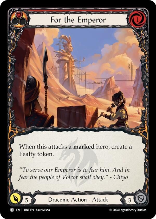 For the Emperor [HNT159] (The Hunted)  Rainbow Foil | Galactic Gamez