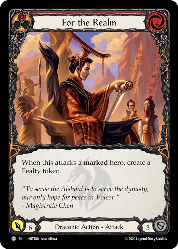 For the Realm [HNT160] (The Hunted)  Rainbow Foil | Galactic Gamez