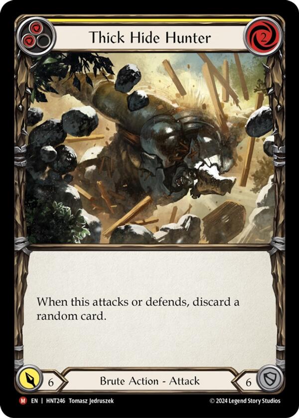 Thick Hide Hunter [HNT246] (The Hunted)  Rainbow Foil | Galactic Gamez