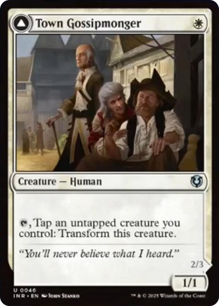 Town Gossipmonger // Incited Rabble [Innistrad Remastered] | Galactic Gamez