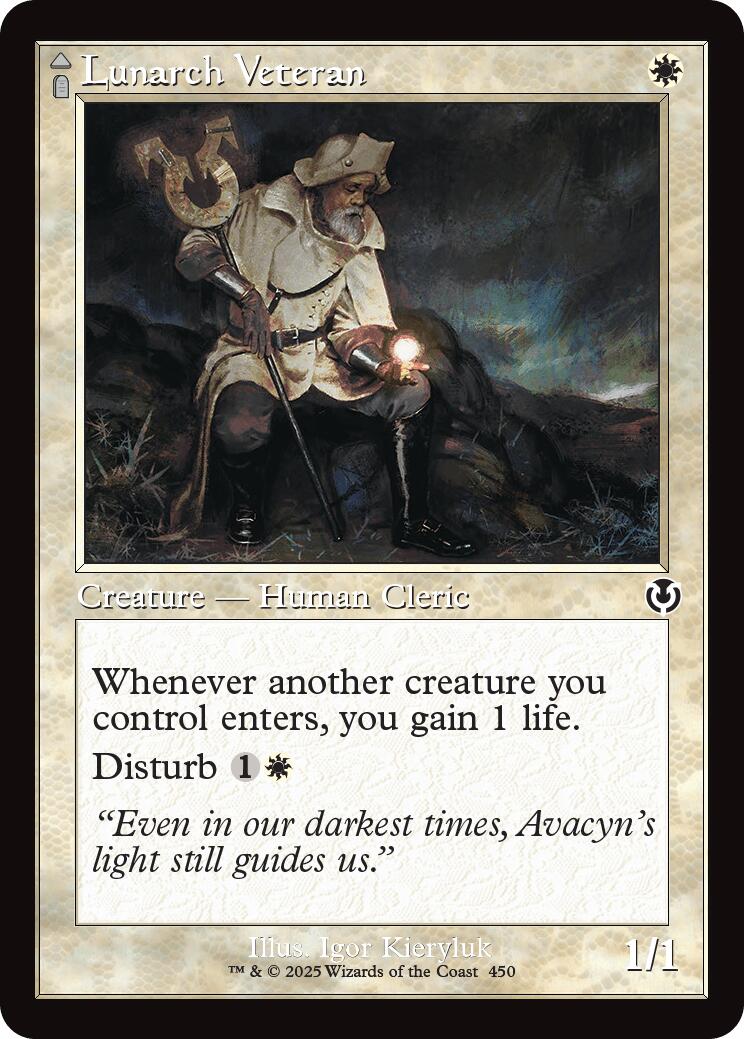 Lunarch Veteran // Luminous Phantom (Retro Frame) [Innistrad Remastered] | Galactic Gamez