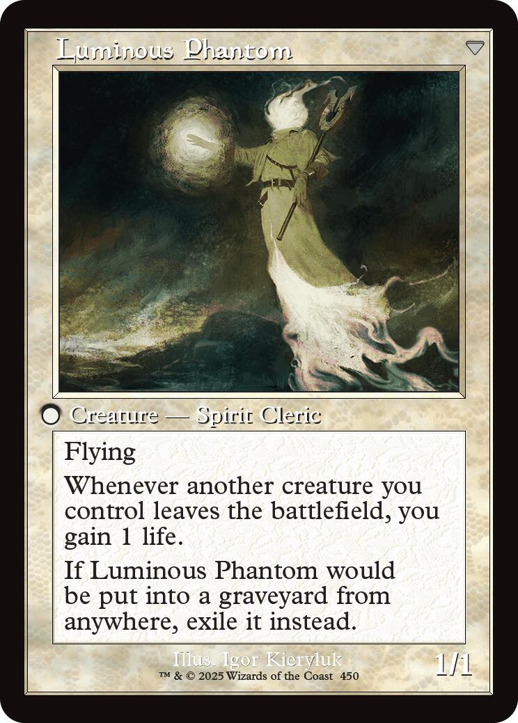 Lunarch Veteran // Luminous Phantom (Retro Frame) [Innistrad Remastered] | Galactic Gamez