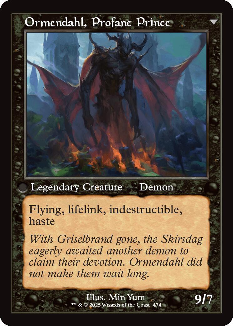 Westvale Abbey // Ormendahl, Profane Prince (Retro Frame) [Innistrad Remastered] | Galactic Gamez