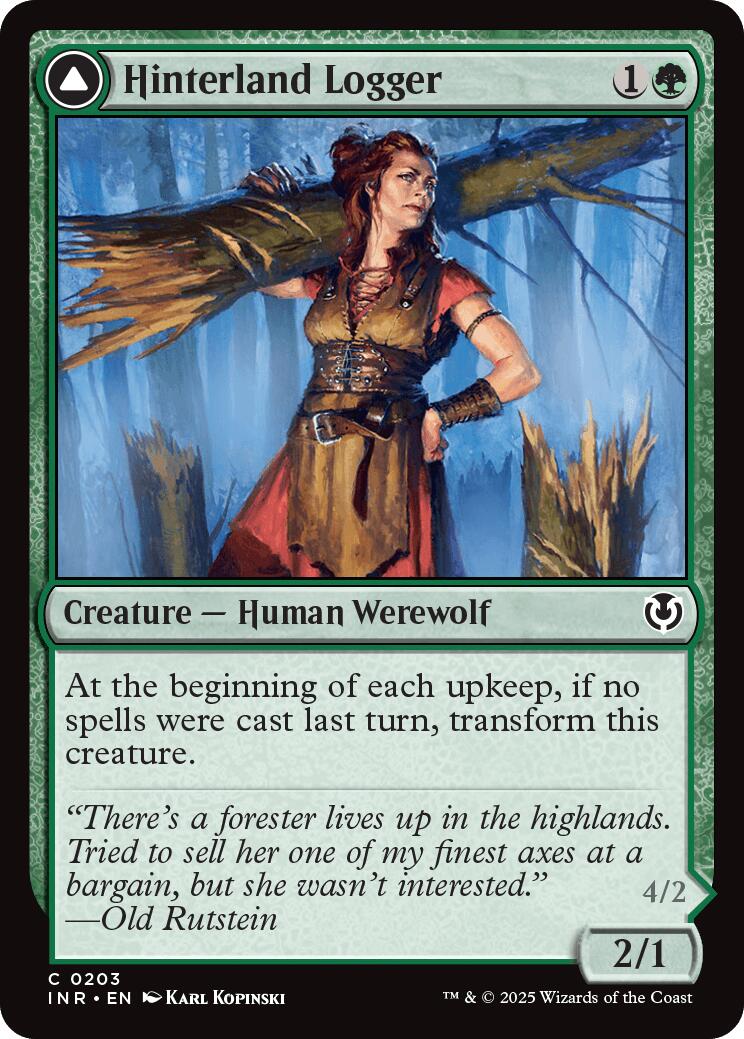Hinterland Logger // Timber Shredder [Innistrad Remastered] | Galactic Gamez
