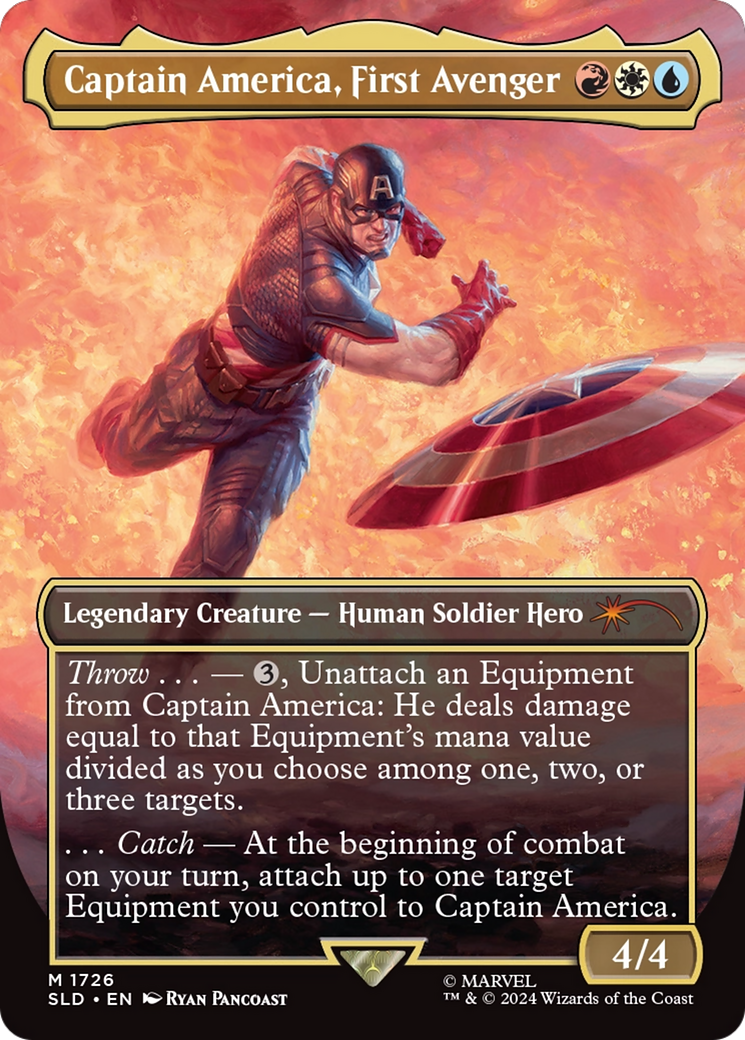Captain America, First Avenger (Rainbow Foil) [Secret Lair Drop Series] | Galactic Gamez