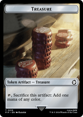Treasure (0018) // Human Knight Double-Sided Token [Fallout Tokens] | Galactic Gamez