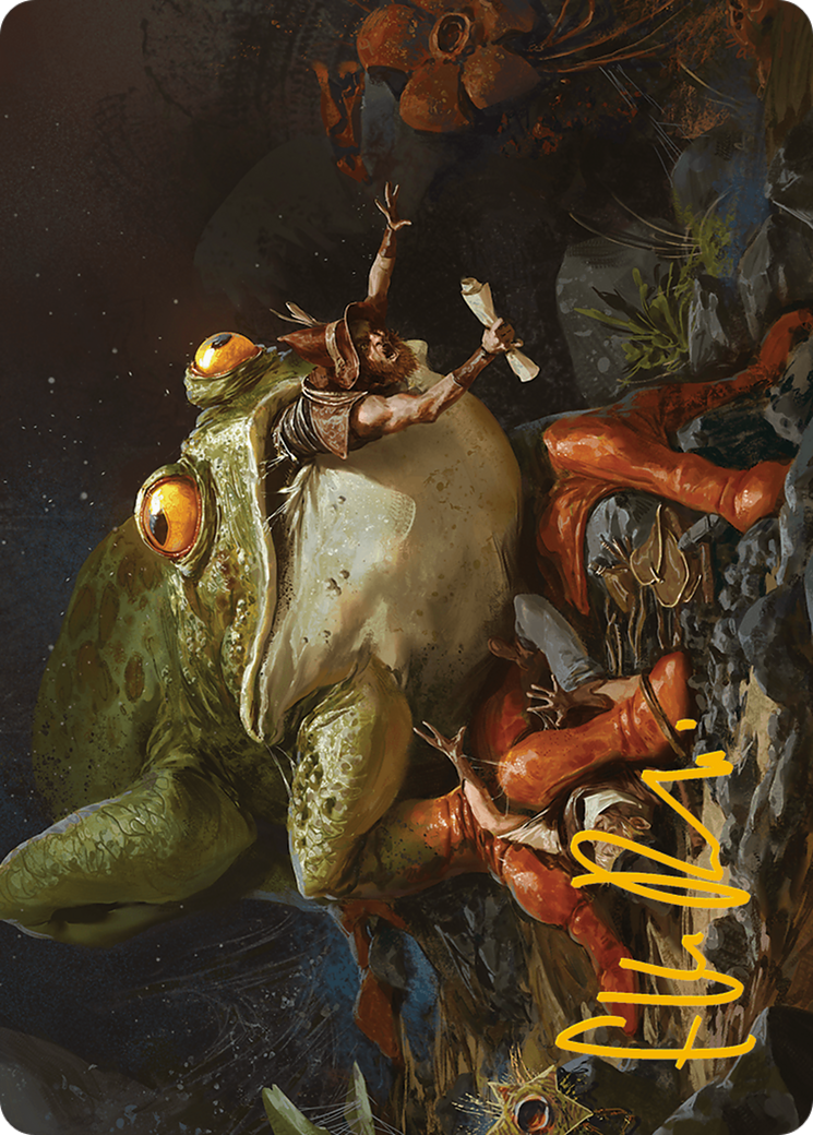Rampant Frogantua Art Card (Gold-Stamped Signature) [Modern Horizons 3 Art Series] | Galactic Gamez