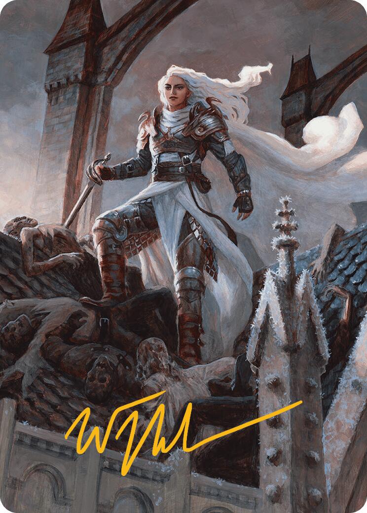 Thalia, Heretic Cathar Art Card (Gold-Stamped Signature) [Innistrad Remastered Art Series] | Galactic Gamez