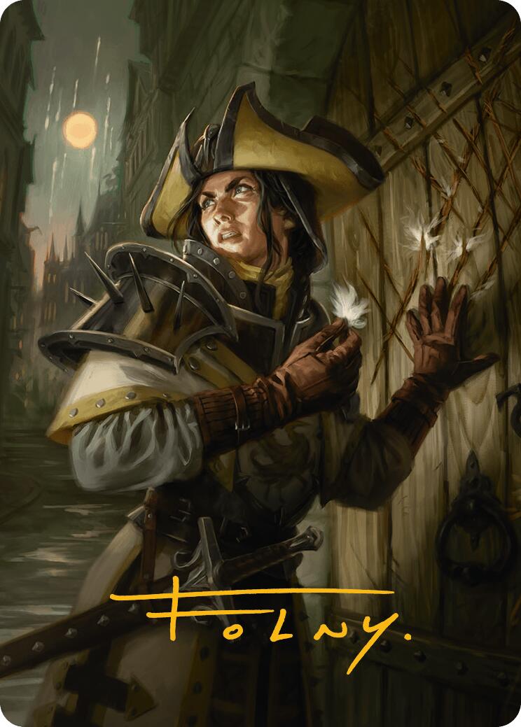 Thraben Inspector Art Card (Gold-Stamped Signature) [Innistrad Remastered Art Series] | Galactic Gamez