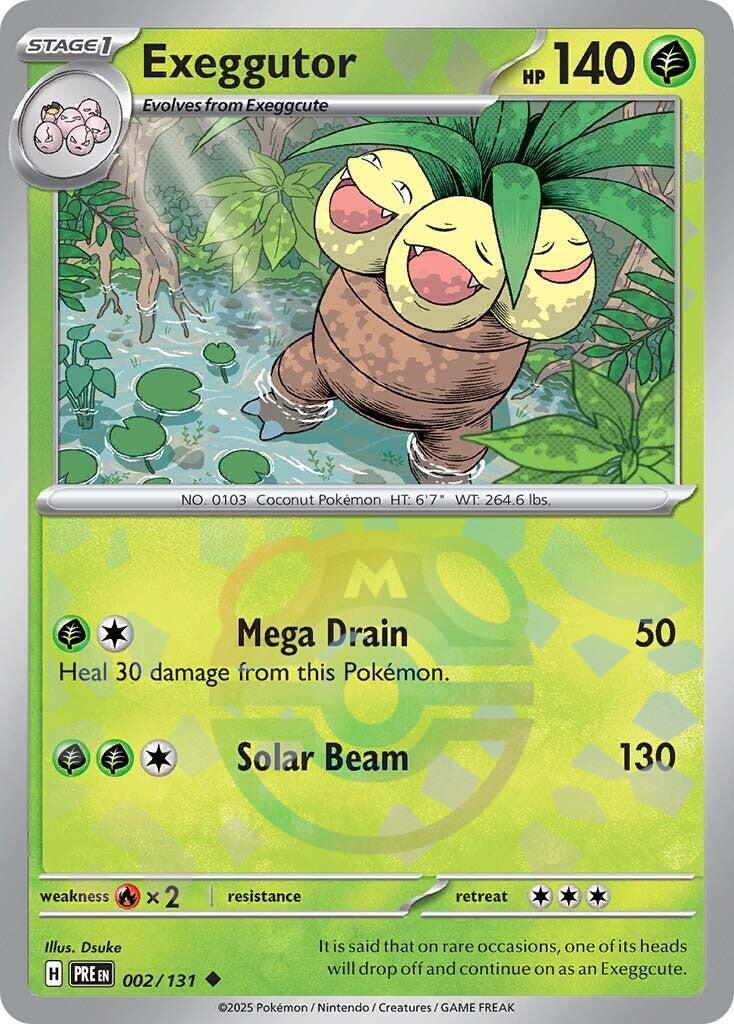 Exeggutor (002/131) (Master Ball Pattern) [Scarlet & Violet: Prismatic Evolutions] | Galactic Gamez
