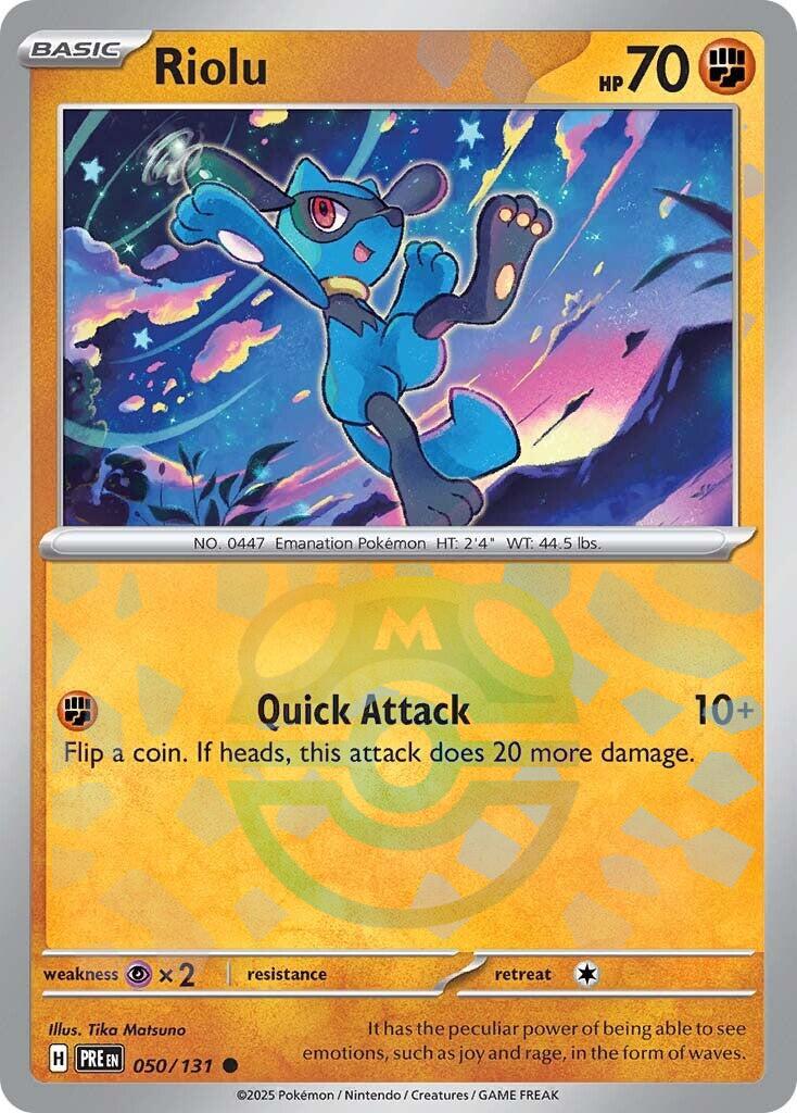 Riolu (050/131) (Master Ball Pattern) [Scarlet & Violet: Prismatic Evolutions] | Galactic Gamez