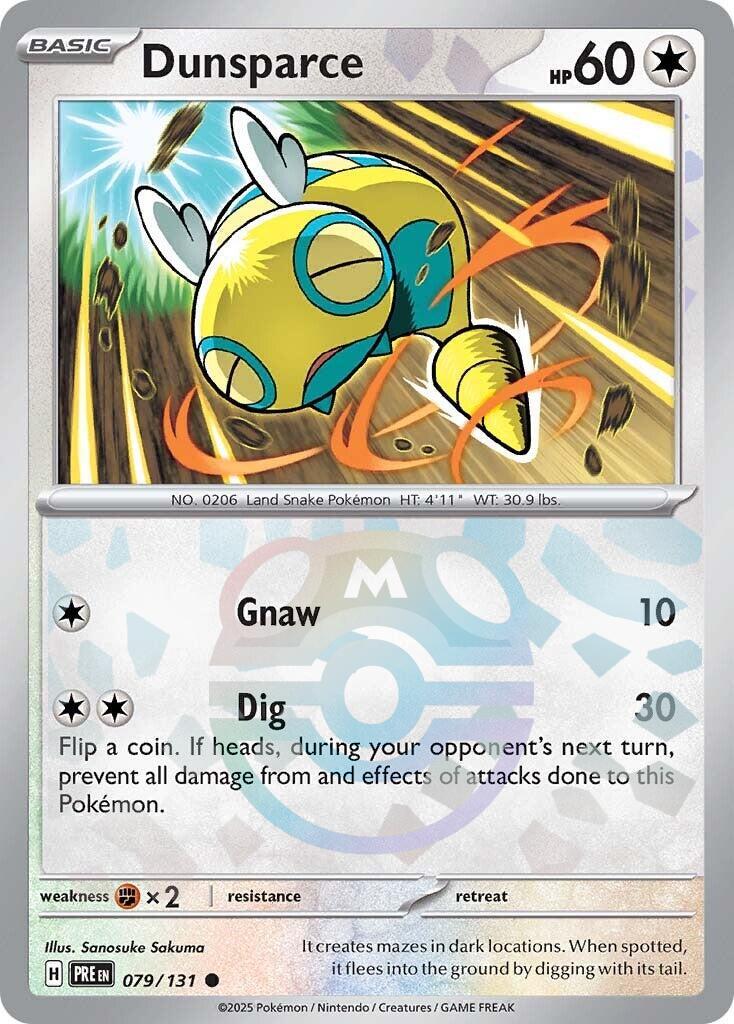 Dunsparce (079/131) (Master Ball Pattern) [Scarlet & Violet: Prismatic Evolutions] | Galactic Gamez