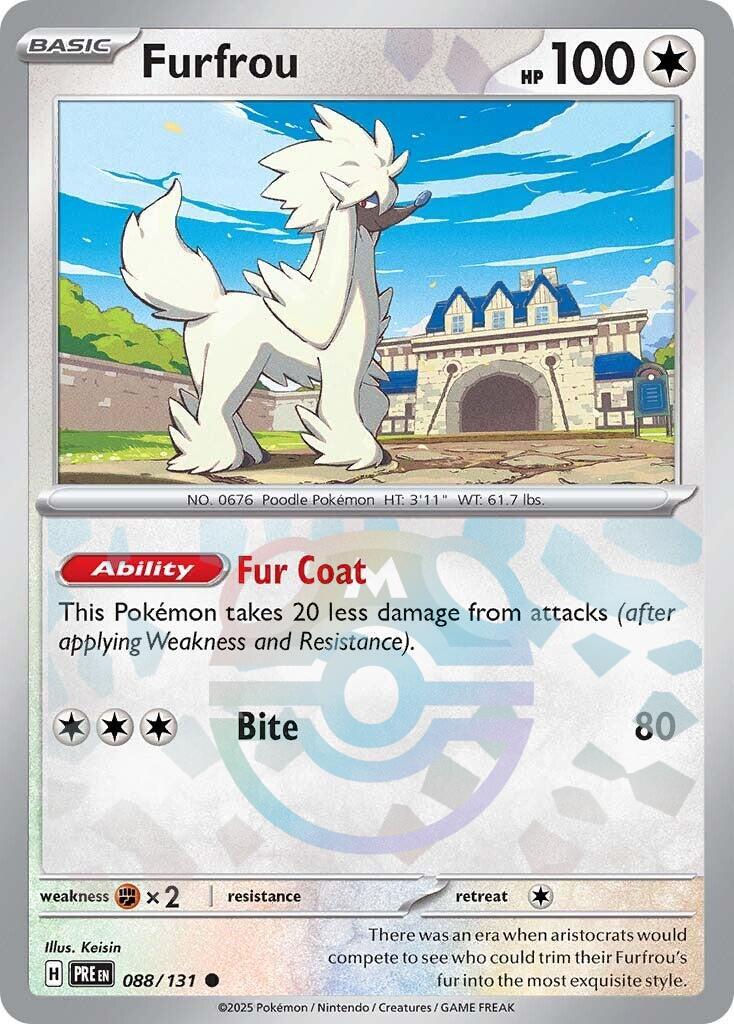 Furfrou (088/131) (Master Ball Pattern) [Scarlet & Violet: Prismatic Evolutions] | Galactic Gamez