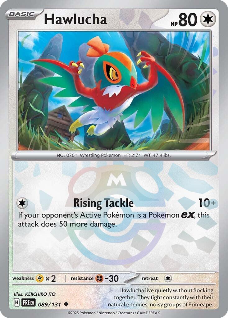 Hawlucha (089/131) (Master Ball Pattern) [Scarlet & Violet: Prismatic Evolutions] | Galactic Gamez