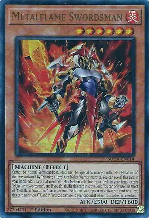 Metalflame Swordsman [SUDA-EN014] Ultra Rare | Galactic Gamez